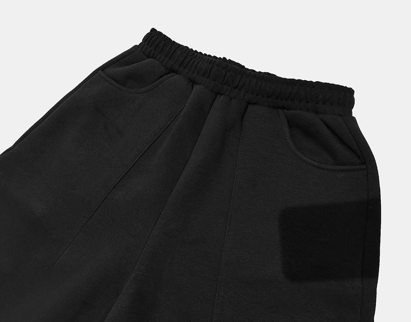 520 GSM Straight Pants — Black