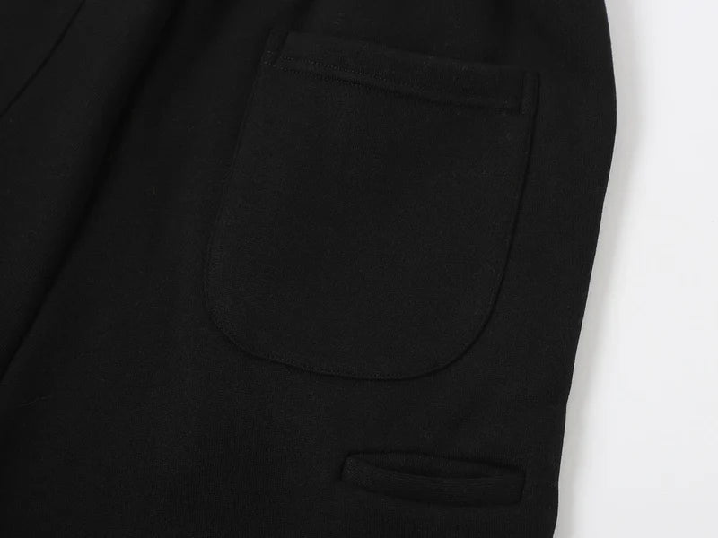 520 GSM Straight Pants — Black