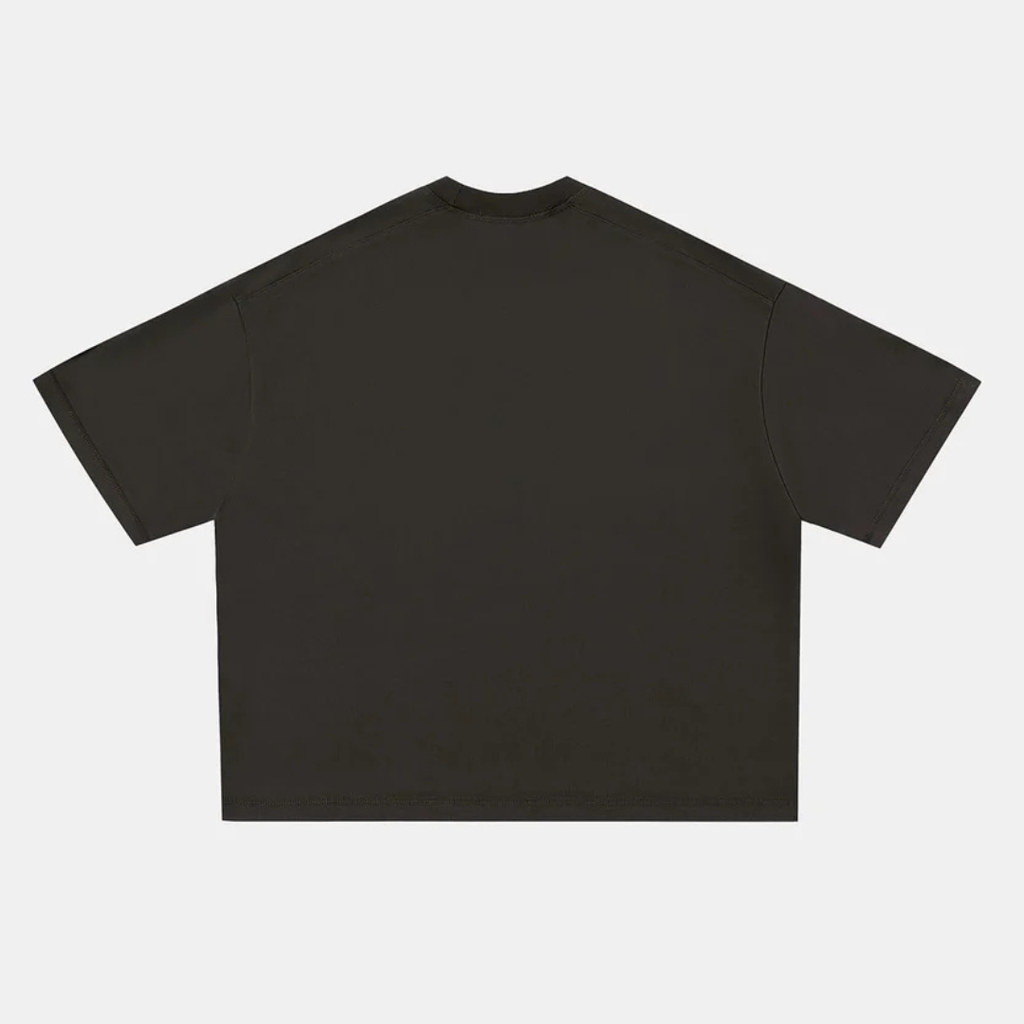 400 GSM Boxy Tee — Graphite Gray