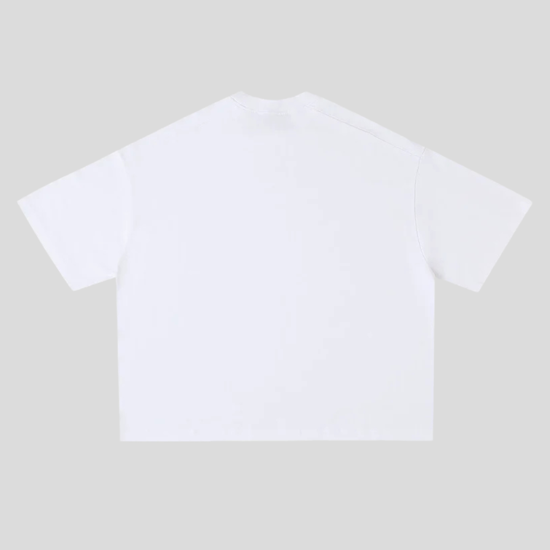 400 GSM Boxy Tee — White
