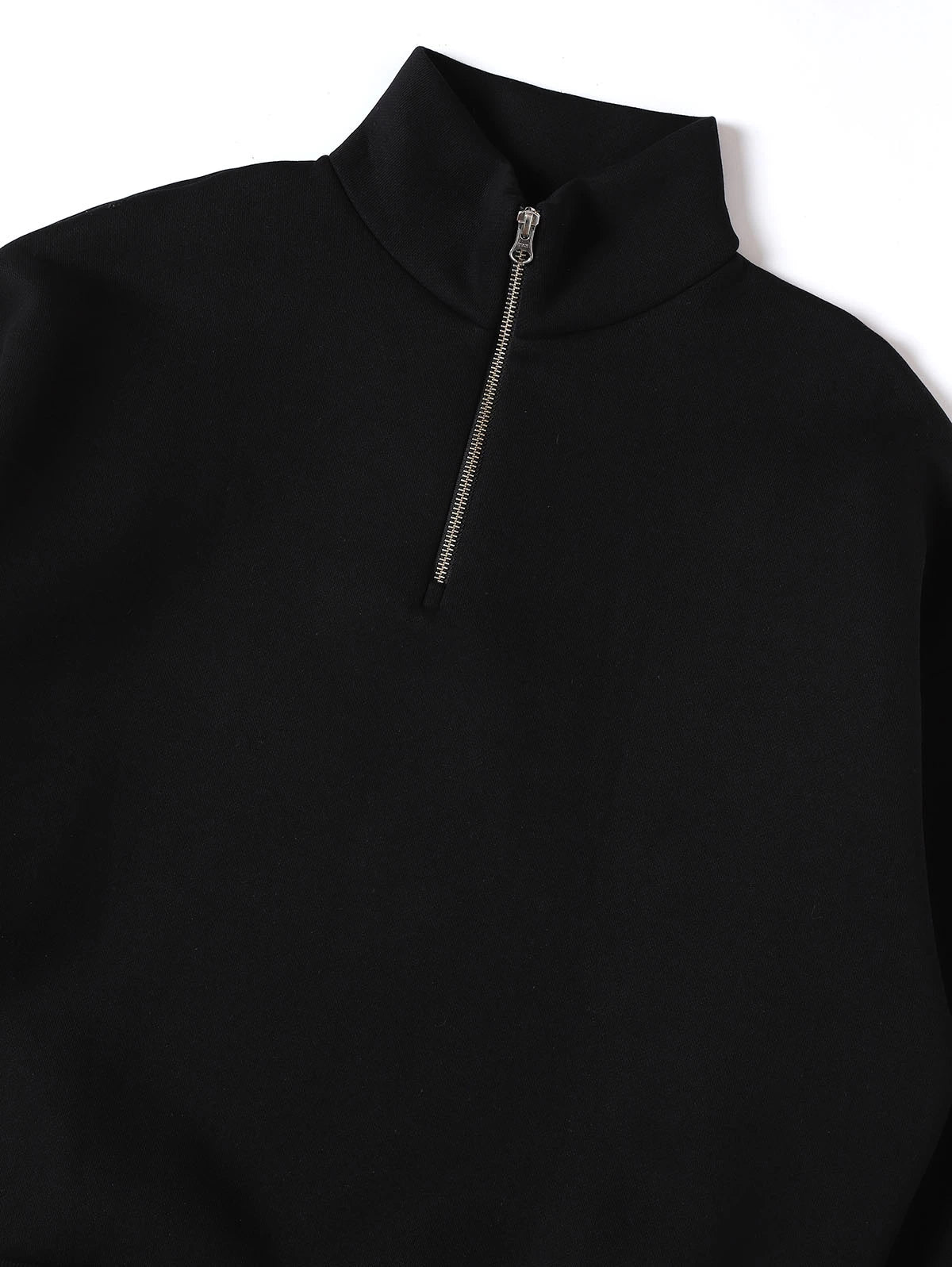 630 GSM Quarter-Zip Sweater Black