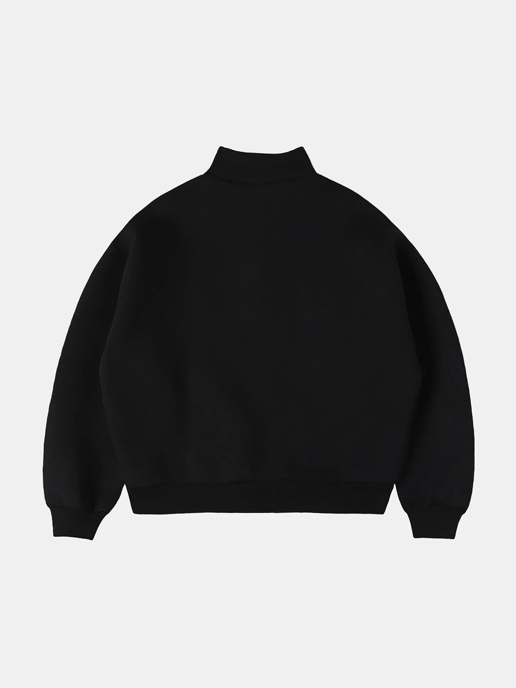 630 GSM Quarter-Zip Sweater Black