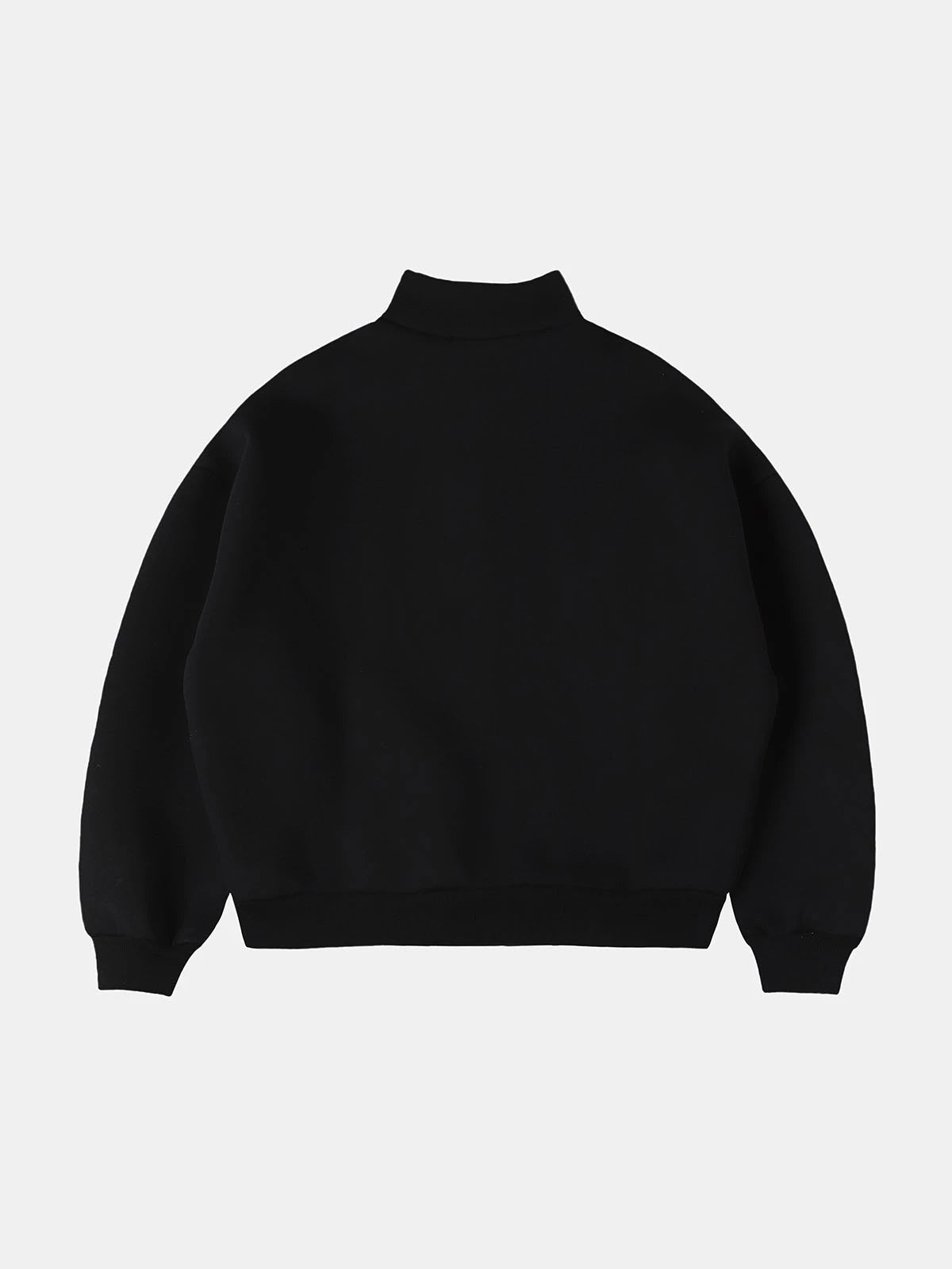 630 GSM Quarter-Zip Sweater Black