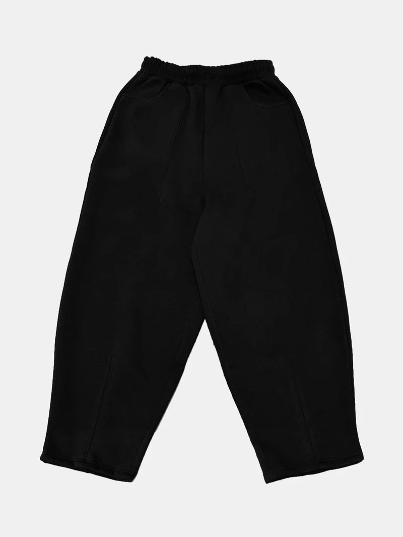 520 GSM Straight Pants — Black