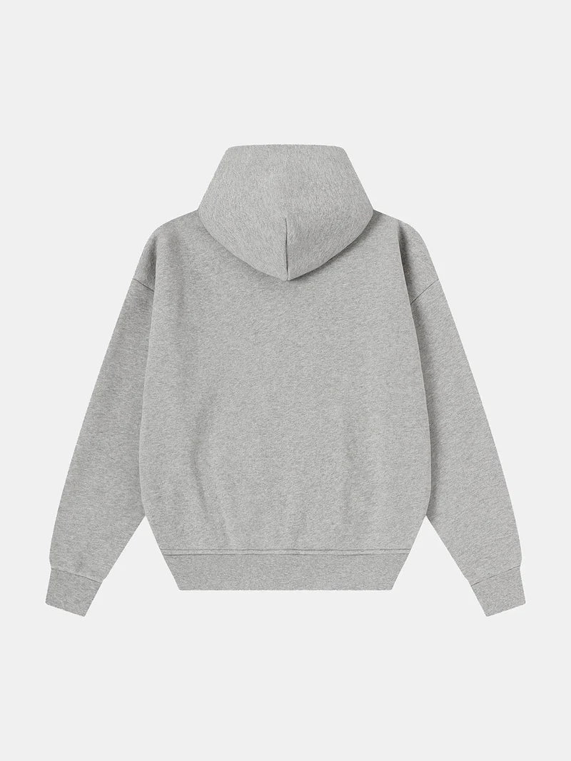 520 GSM Zip-Up Hoodie — Grey