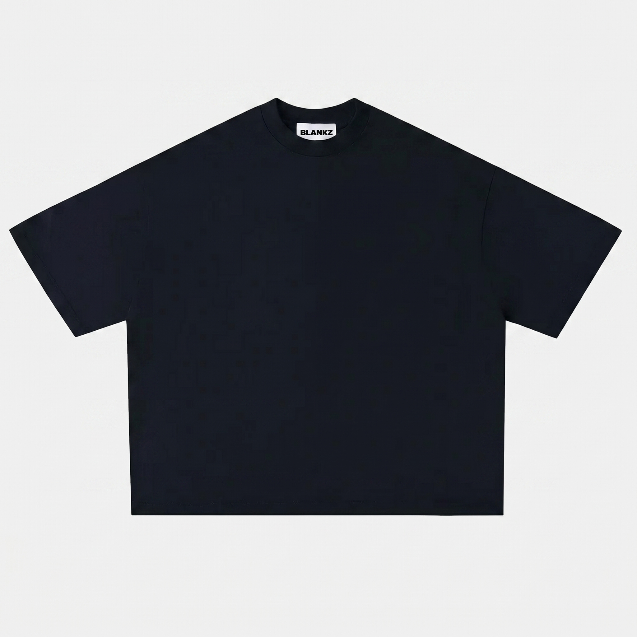400 GSM Boxy Tee — Black
