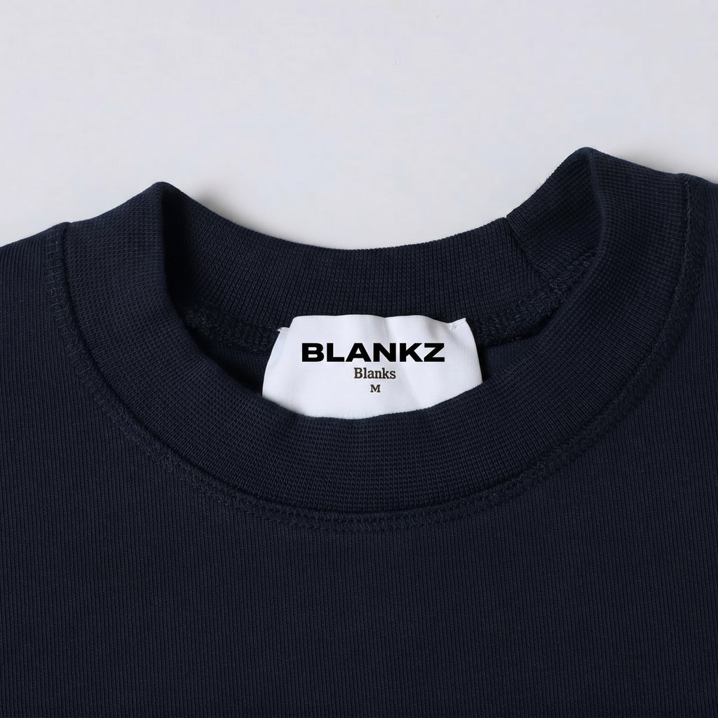 400 GSM Boxy Tee — Black