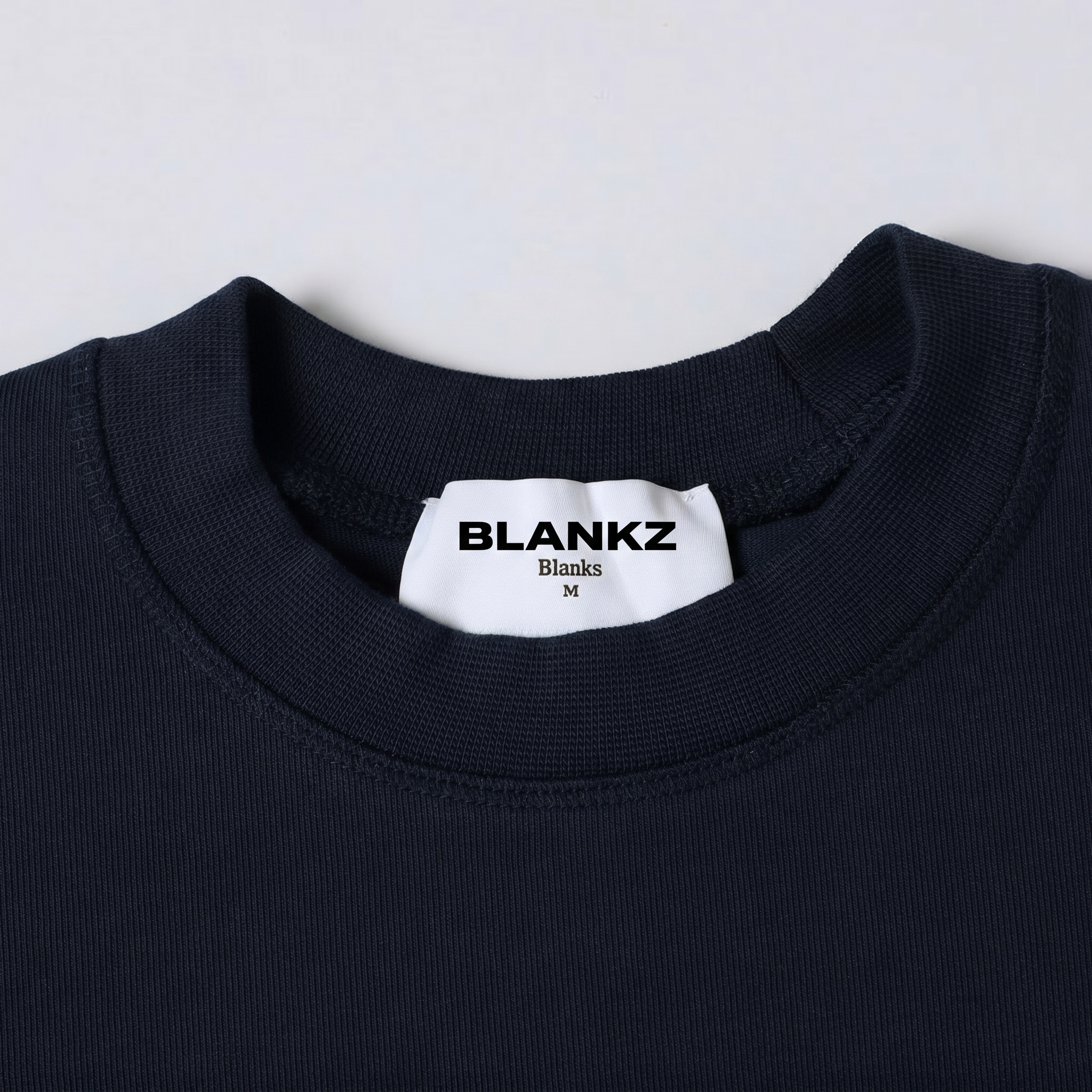 400 GSM Boxy Tee — Black