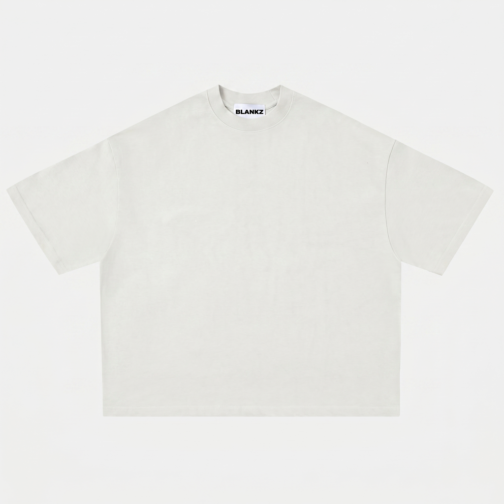 400 GSM Boxy Tee — Off White