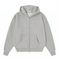 520 GSM Zip-Up Hoodie — Grey