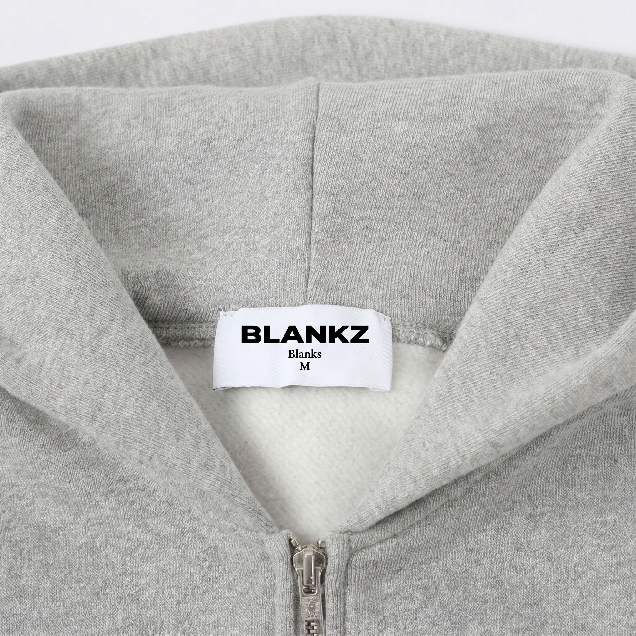 520 GSM Zip-Up Hoodie — Grey