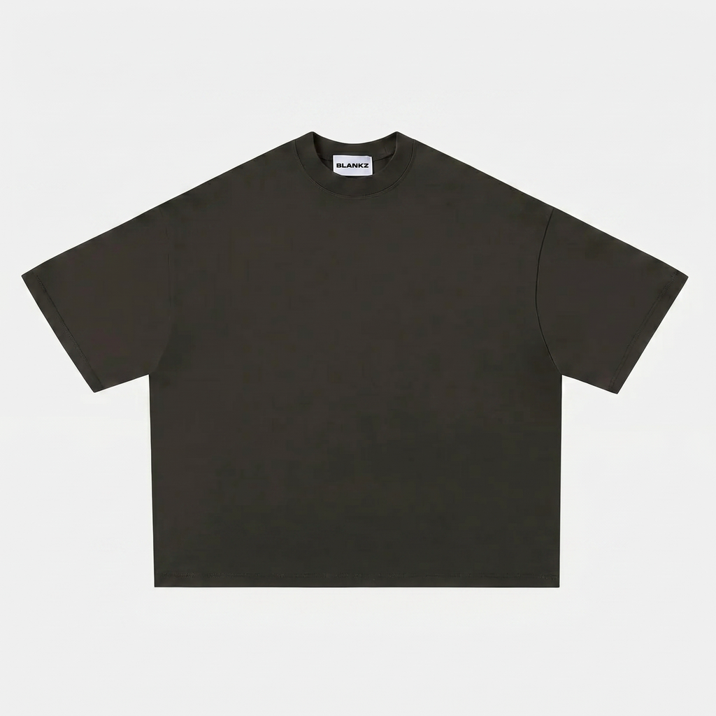 400 GSM Boxy Tee — Graphite Gray